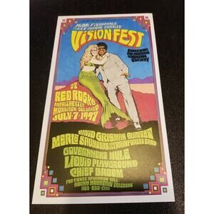 Masse Mimi Fishman 1st Annual Charity Visionfest 7.7.97 Red Rocks Handbill Phish